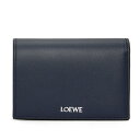 ロエベ 財布（メンズ） ロエベ LOEWE 2024春夏 メンズ フォールデッド ウォレット 財布【ディープネイビー/ブラック 】【送料無料】【正規品】