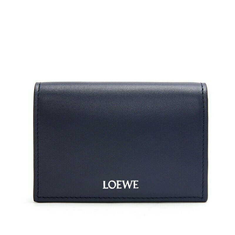 ロエベ 財布（メンズ） ロエベ LOEWE 2024春夏 メンズ スリム バイフォールド カードホルダー【ディープネイビー/ブラック 】【送料無料】【正規品】