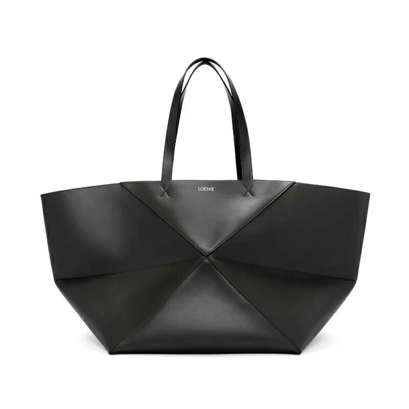 ロエベ LOEWE 2024春夏 レディース パズルフォルド トート XL（シャイニーカーフ）【ブラック 】【送料無料】【正規品】