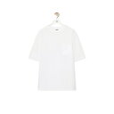 ロエベ LOEWE 2024春夏 メンズ リラックスフィット Tシャツ(コットン)【ホワイト 】【送料無料】【正規品】