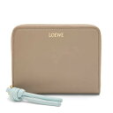 ロエベ 革財布 レディース ロエベ LOEWE 2024春夏 レディース ノット コンパクト ジップウォレット 財布【サンド/ブルーアイスバーグ 】【送料無料】【正規品】