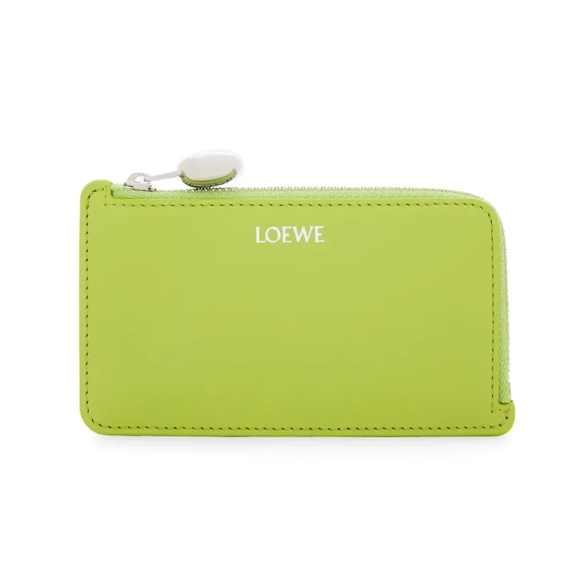 ロエベ 財布（レディース） ロエベ LOEWE 2024春夏 レディース ぺブル コインカードホルダー【グリーンリーフ 】【送料無料】【正規品】