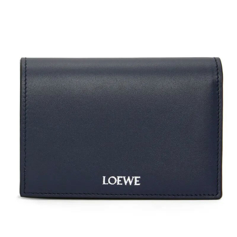 ロエベ 財布（メンズ） ロエベ LOEWE 2024春夏 メンズ フォールデッド ウォレット 財布【ディープネイビー/ブラック 】【送料無料】【正規品】