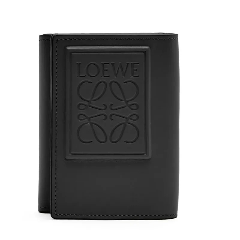 ロエベ 財布（メンズ） ロエベ LOEWE 2024春夏 メンズ トライフォールド ウォレット 財布【ブラック 】【送料無料】【正規品】