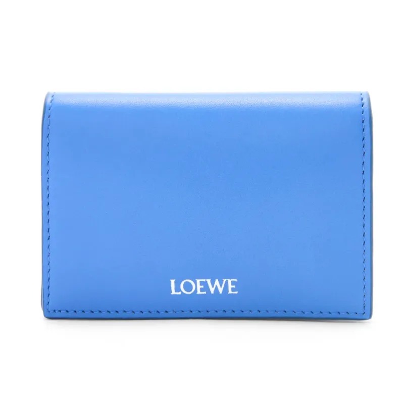 ロエベ 財布（メンズ） ロエベ LOEWE 2024春夏 メンズ フォールデッド ウォレット 財布【シーサイドブルー 】【送料無料】【正規品】