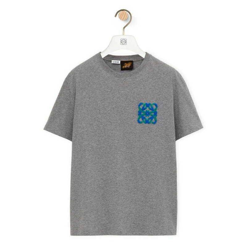 ロエベ LOEWE 2024春夏 メンズ リラックスフィット Tシャツ【グレーメランジ 】【送料無料】【正規品】