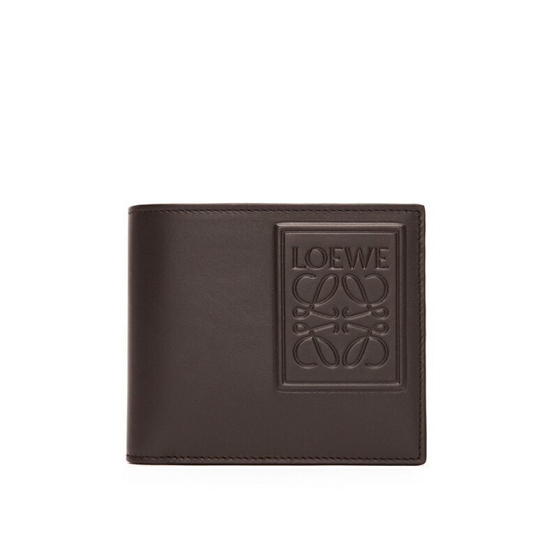 ロエベ LOEWE メンズ バイフォールド ウォレット 財布【ダークブラウン 】【送料無料】【正規品】