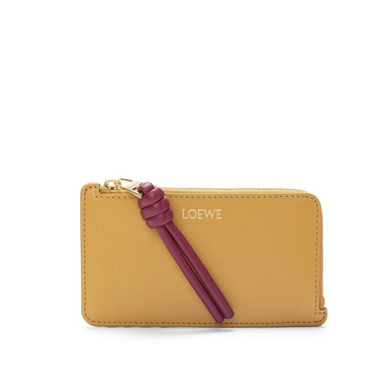 ロエベ LOEWE 2025春夏 レディース ノット コインカードホルダー【サハラ/クリムゾン 】【送料無料】【正規品】