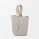 ロエベ LOEWE 2025春夏 レディース ペブル バケットバッグ ミニ【シェルグレー 】【送料無料】【正規品】