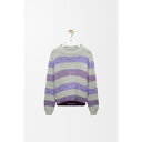 ロエベ LOEWE 2025春夏 メンズ セーター ニット【Grey/Purple 】【送料無料】【正規品】