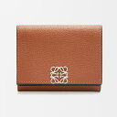 ロエベ LOEWE 2025春夏 レディース アナグラム トライフォールド ウォレット 財布【タン 】【送料無料】【正規品】(4)