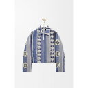 ロエベ LOEWE 2025春夏 メンズ ジャケット【ブルー/マルチカラー 】【送料無料】【正規品】