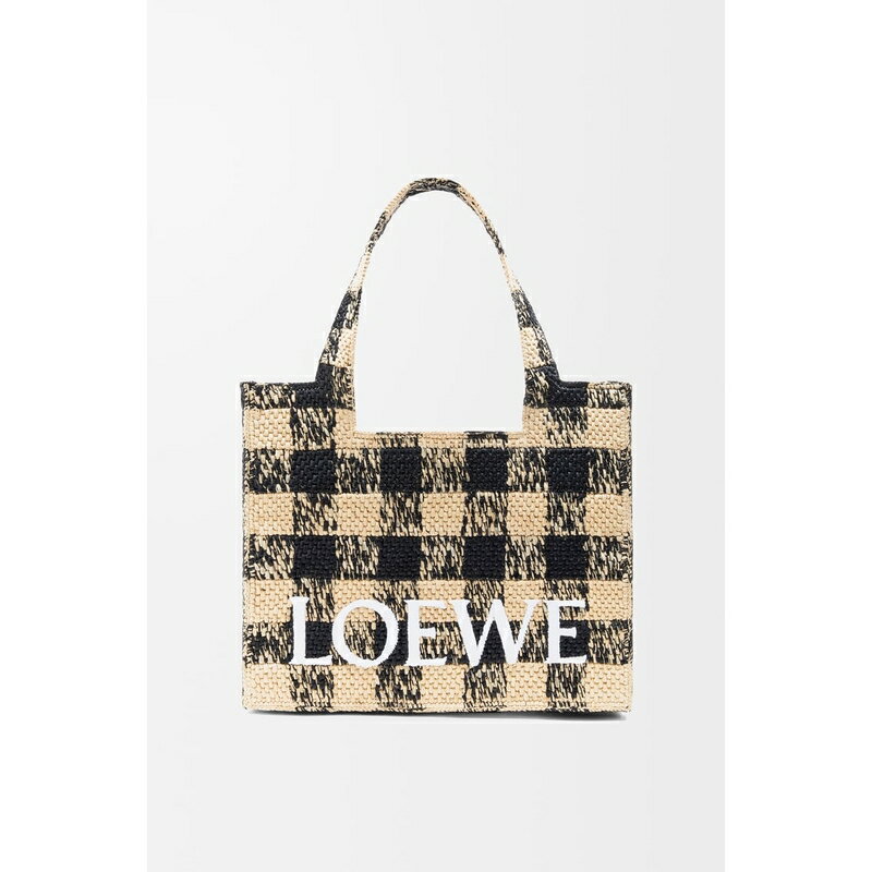 ロエベ LOEWE 2025春夏 レディース ロエベフォント トートバッグ ラージ【ナチュラル/ブラック 】【送料無料】【正規品】のサムネイル