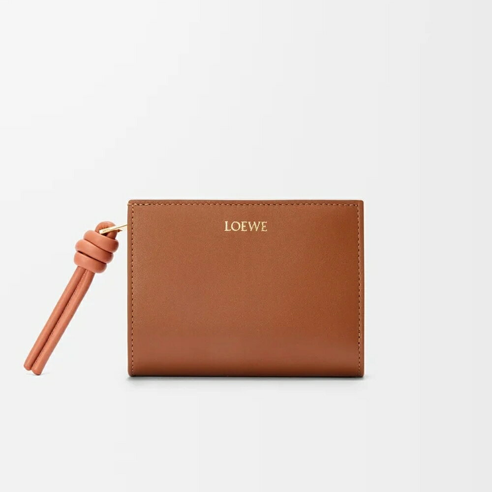 ロエベ LOEWE 2025秋冬レディース ノット コンパクト ウォレット 財布【タン/パパイヤ 】【送料無料】【正規品】のサムネイル