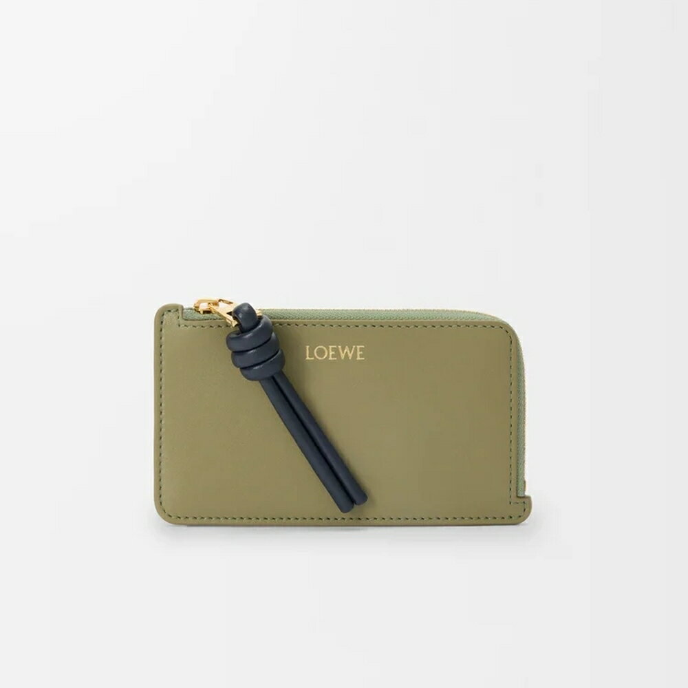 ロエベ LOEWE 2025秋冬レディース ノット コインカードホルダー【ユーカリ/ディープネイビー 】【送料無料】【正規品】