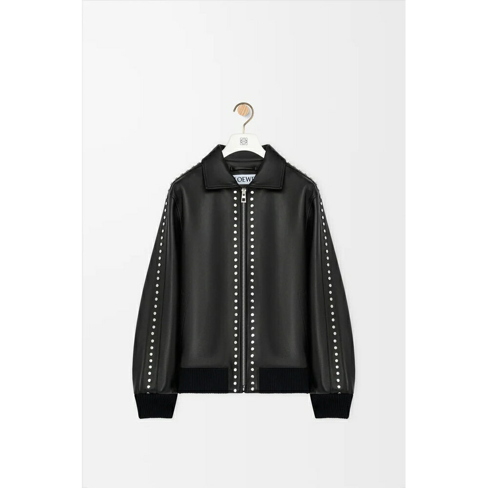 ロエベ LOEWE 2025秋冬メンズ ボンバー ジャケット【ブラック 】【送料無料】【正規品】