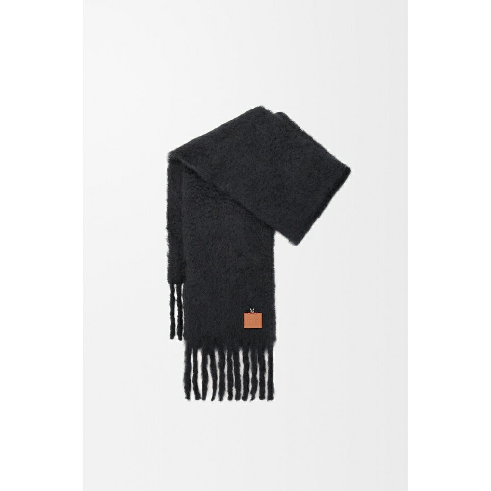 ロエベ LOEWE 2026春夏メンズ スカーフ【ブラック 】【送料無料】【正規品】