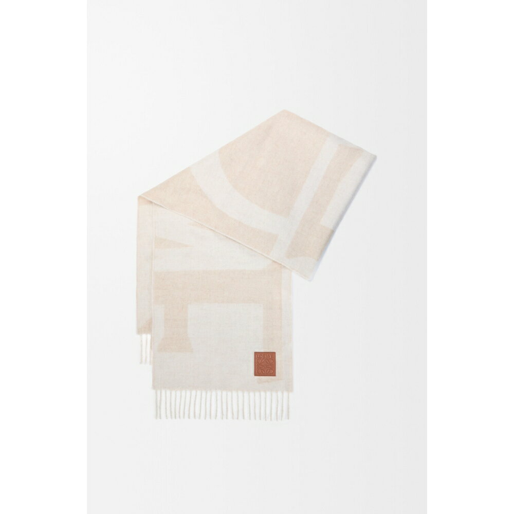 ロエベ LOEWE 2026春夏メンズ スカーフ【Light Beige/Beige 】【送料無料】【正規品】