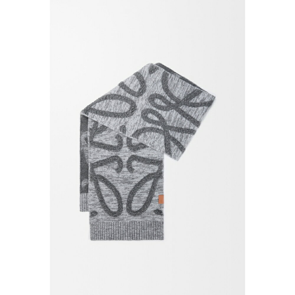 ロエベ LOEWE 2026春夏メンズ スカーフ【グレーメランジ 】【送料無料】【正規品】