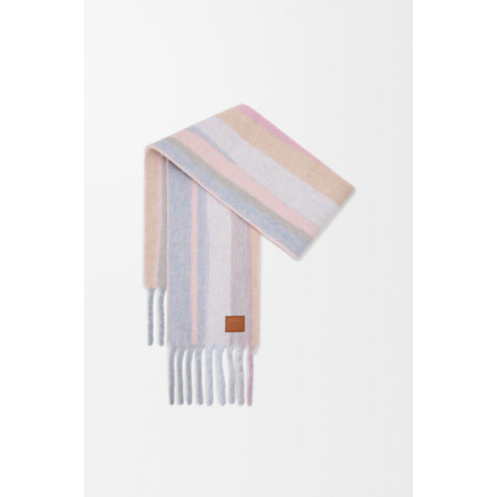 ロエベ LOEWE 2026春夏メンズ スカーフ【ライトブルー/ピンク/サンドストーン 】【送料無料】【正規品】