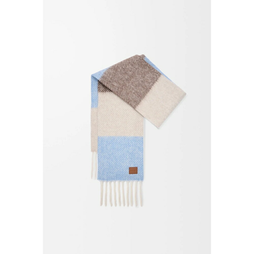 ロエベ LOEWE 2026春夏メンズ スカーフ【ライトブルー/サンドストーン/ブラウン 】【送料無料】【正規..