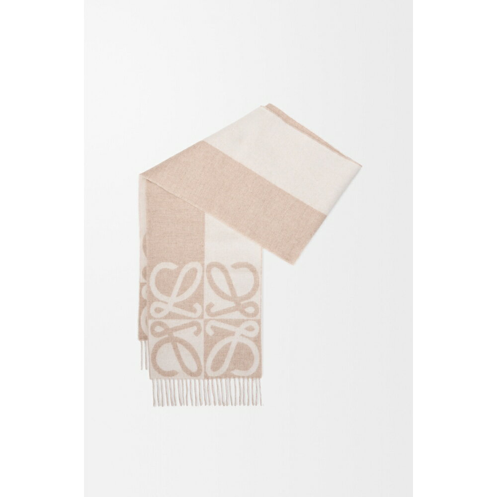 ロエベ LOEWE 2026春夏メンズ スカーフ【ベージュ/エクリュ 】【送料無料】【正規品】