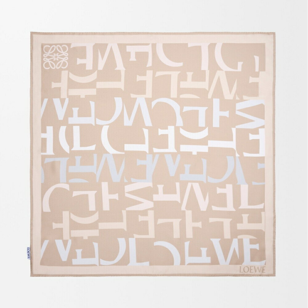 ロエベ LOEWE 2026春夏メンズ スカーフ【Light Beige/Beige 】【送料無料】【正規品】
