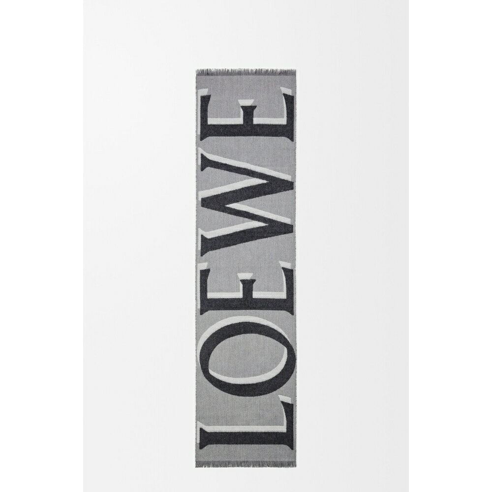 ロエベ LOEWE 2026春夏メンズ スカーフ【Light Grey/Grey 】【送料無料】【正規品】