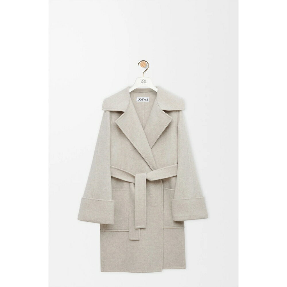  LOEWE 2026ղƥǥ Belted coat in cashmereڥ졼 ̵ۡۡʡ