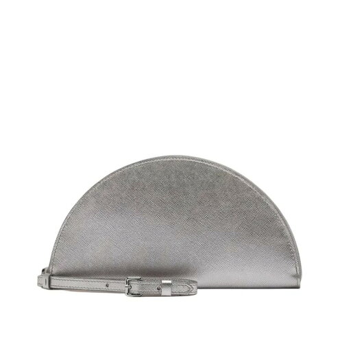 メゾンマルジェラ Maison Margiela 2025春夏 レディース ミニハーフムーンポーチ【メタリックグレー 】【送料無料】【正規品】 メゾンマルジェラ Maison Margiela 2025春夏 レディース ミニハーフムーンポーチ【メタリックグレー 】【送料無料】【正規品】