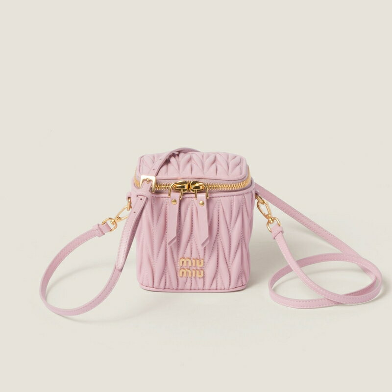 ミュウミュウ MIU MIU 2024/25秋冬 マテラッセレザー マイクロバッグ【ピンク 】【送料無料】【正規品】のサムネイル