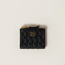 ミュウミュウ MIU MIU マテラッセレザー 財布【ブラック 】【送料無料】【正規品】