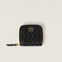 ミュウミュウ MIU MIU マテラッセレザー 財布【ブラック 】【送料無料】【正規品】