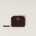 ミュウミュウ MIU MIU マテラッセレザー コインケース【ブラウン 】【送料無料】【正規品】