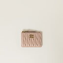 ミュウミュウ MIU MIU マテラッセレザー カードケース【ピンクベージュ 】【送料無料】【正規品】
