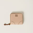ミュウミュウ MIU MIU レザー 財布【コード/コニャック 】【送料無料】【正規品】