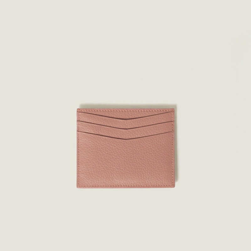 ミュウミュウ MIU MIU レザー カードケース【オーキッドピンク 】【送料無料】【正規品】