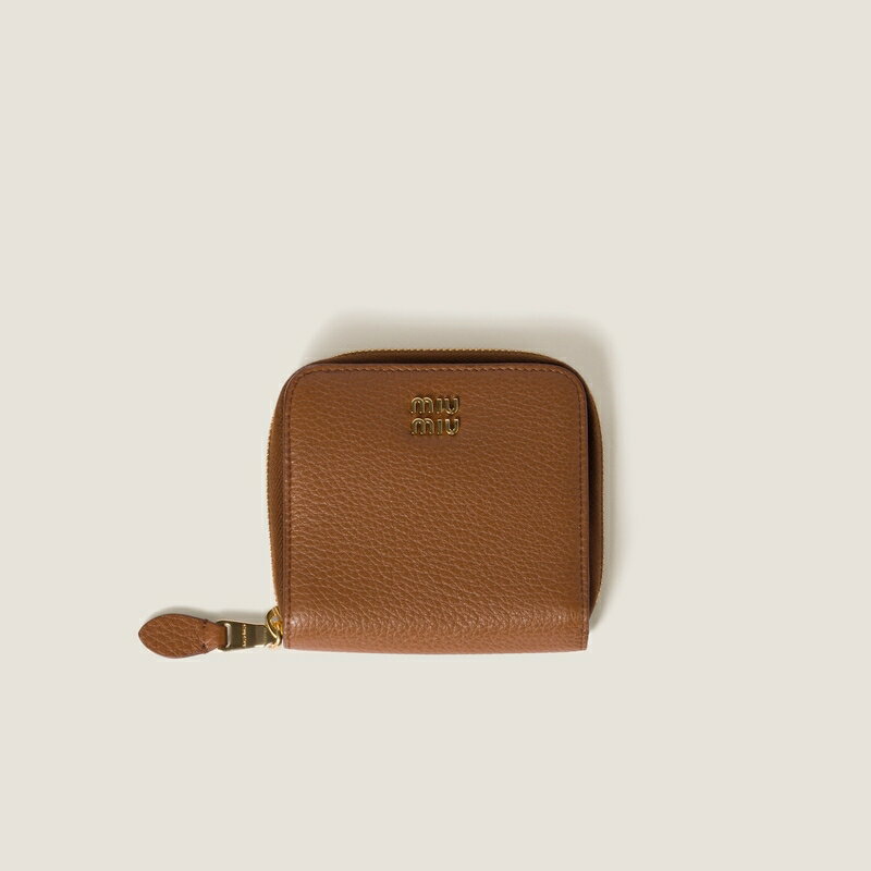 ミュウミュウ MIU MIU レザー 財布【コニャック 】【送料無料】【正規品】のサムネイル