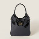 ミュウミュウ MIU MIU アイビー ナプラックパテントレザー バッグ【ブラック 】【送料無料】【正規品】