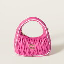 ミュウミュウ MIU MIU ワンダー マテラッセレザー バッグ【フューシャピンク/ホワイト 】【送料無料】【正規品】