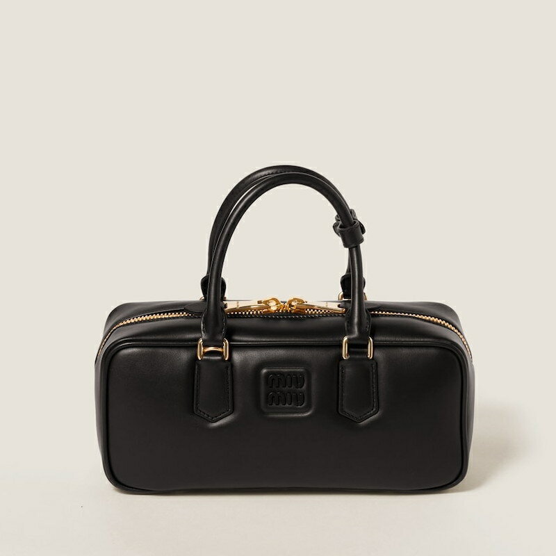 ミュウミュウ MIU MIU アルカディ レザー バッグ【ブラック 】【送料無料】【正規品】のサムネイル