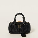 ミュウミュウ MIU MIU アルカディ マテラッセレザー ミニバッグ【ブラック 】【送料無料】【正規品】