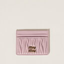 ミュウミュウ MIU MIU マテラッセレザー カードケース5MC076_AFPP_F0E18【ピンク 】【送料無料】【正規品】