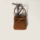 ミュウミュウ MIU MIU ナッパレザー ポーチ5NR461_AEFX_F0316【ブラウン 】【送料無料】【正規品】