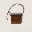 ミュウミュウ MIU MIU ナッパレザー ショルダーストラップ付 財布5MT024_2IDX_F0316【ブラウン 】【送料無料】【正規品】