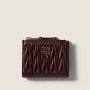 ミュウミュウ MIU MIU マテラッセレザー 財布5ML024_AFPP_F0007【ボルドー 】【送料無料】【正規品】