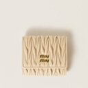 ミュウミュウ MIU MIU マテラッセレザー 財布5MH033_AFPP_F0K57【ソイグリーン 】【送料無料】【正規品】