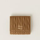 ミュウミュウ MIU MIU マテラッセレザー 財布5MH033_AFPP_F098L【キャメル 】【送料無料】【正規品】