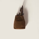 ミュウミュウ MIU MIU スエード ポーチ5NF460_ACSS_F0324【ダークブラウン 】【送料無料】【正規品】
