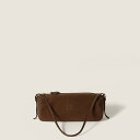 ミュウミュウ MIU MIU スエード ポーチ5NE851_ACSS_F0324【ダークブラウン 】【送料無料】【正規品】
